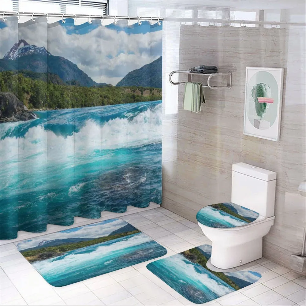 River Cloudy Mountain — 4-Piece Bathroom Set preview