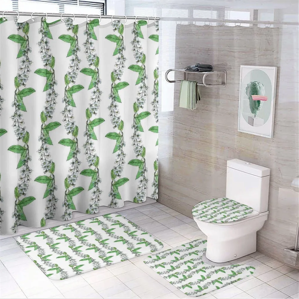 Romantic Cherry Blossoms — 4-Piece Bathroom Set preview