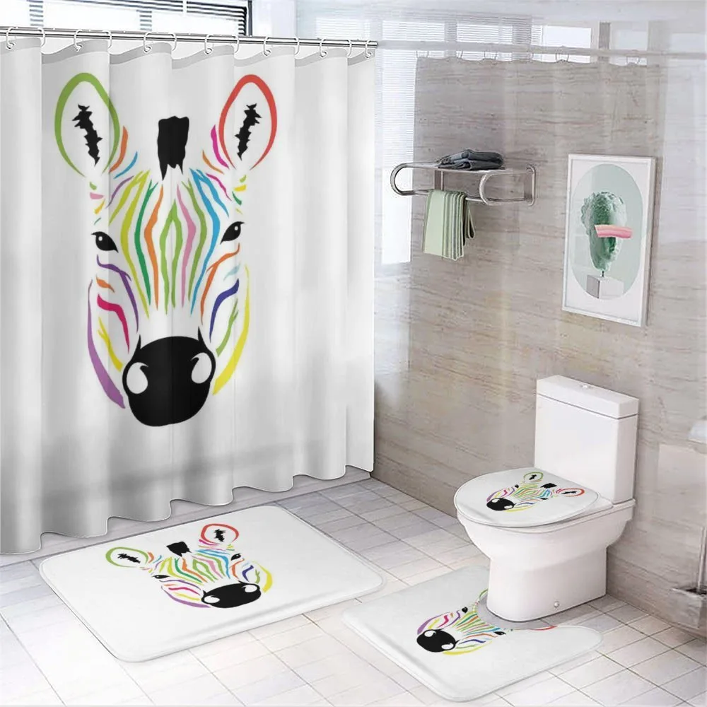 Colorful Exotic Funny — 4-Piece Bathroom Set preview