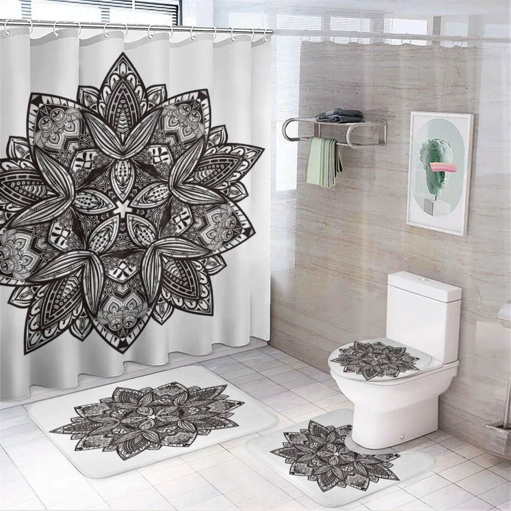 Floral Tattoo Art — 4-Piece Bathroom Set preview