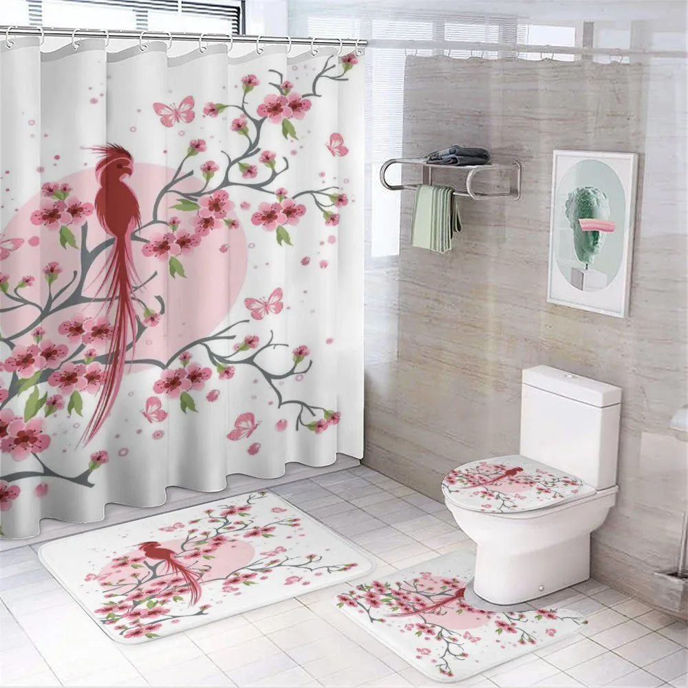 Mythical Phoenix Bird — 4-Piece Bathroom Set preview