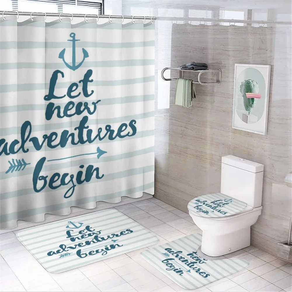 Nautical Anchor Arrow — 4-Piece Bathroom Set preview