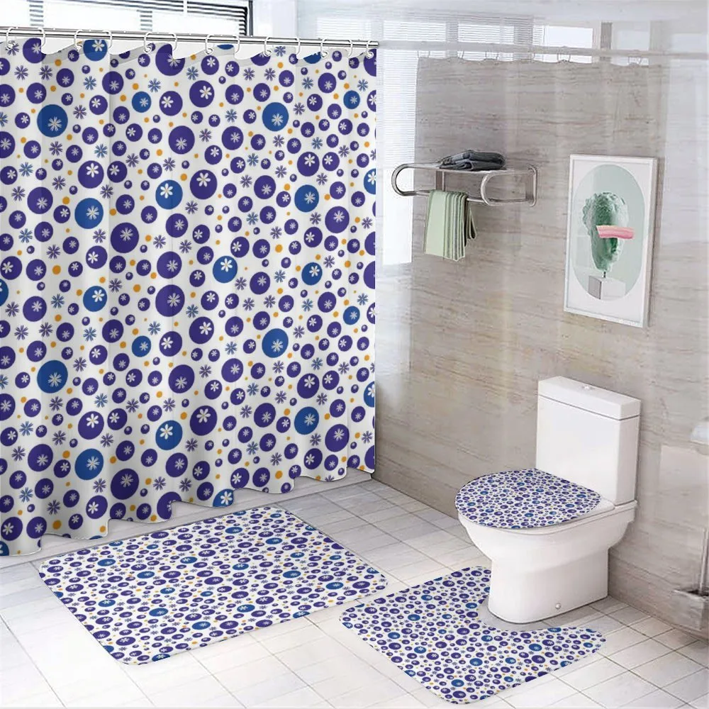 Polka Dots Spring Flower — 4-Piece Bathroom Set preview