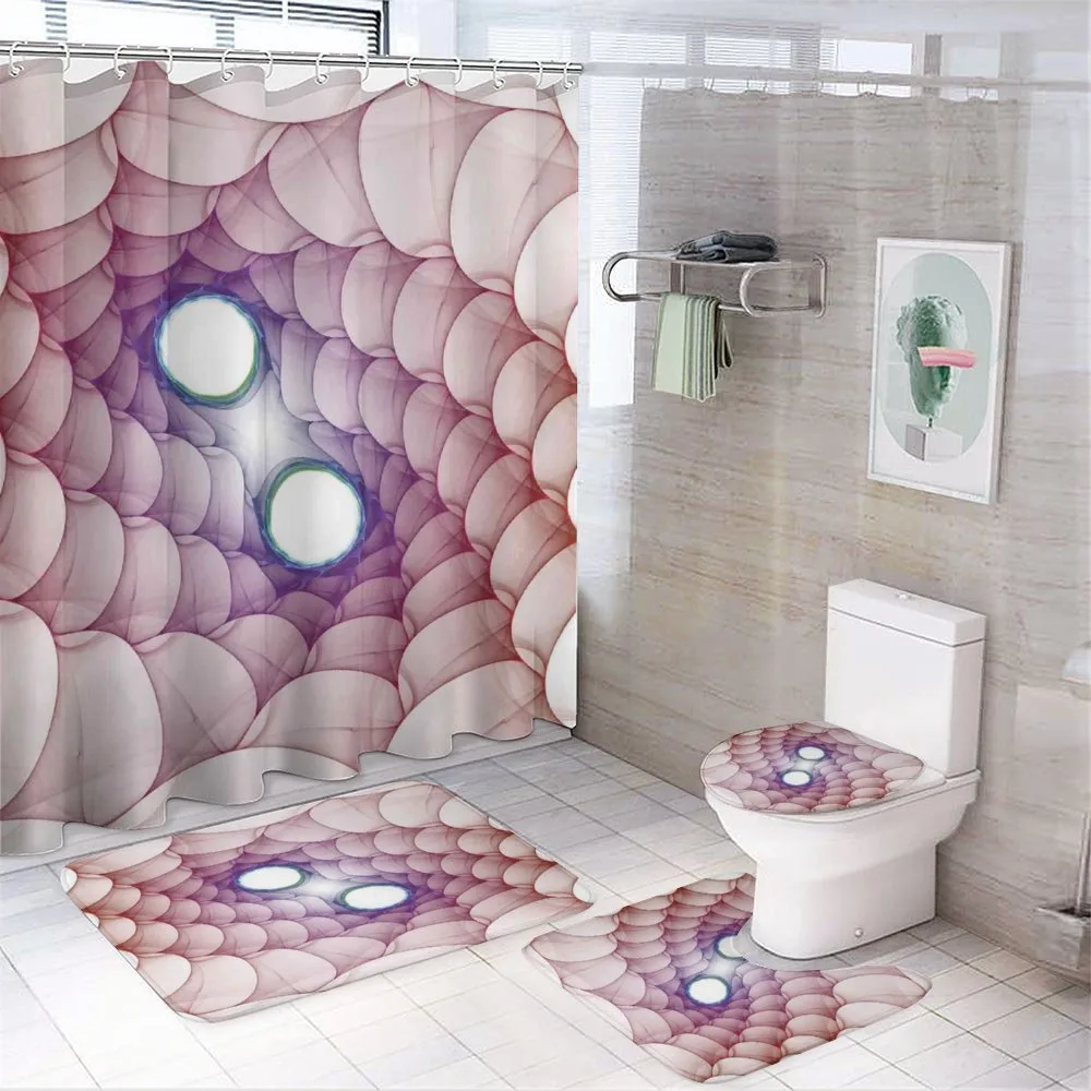 Psychedelic Abstract — 4-Piece Bathroom Set preview