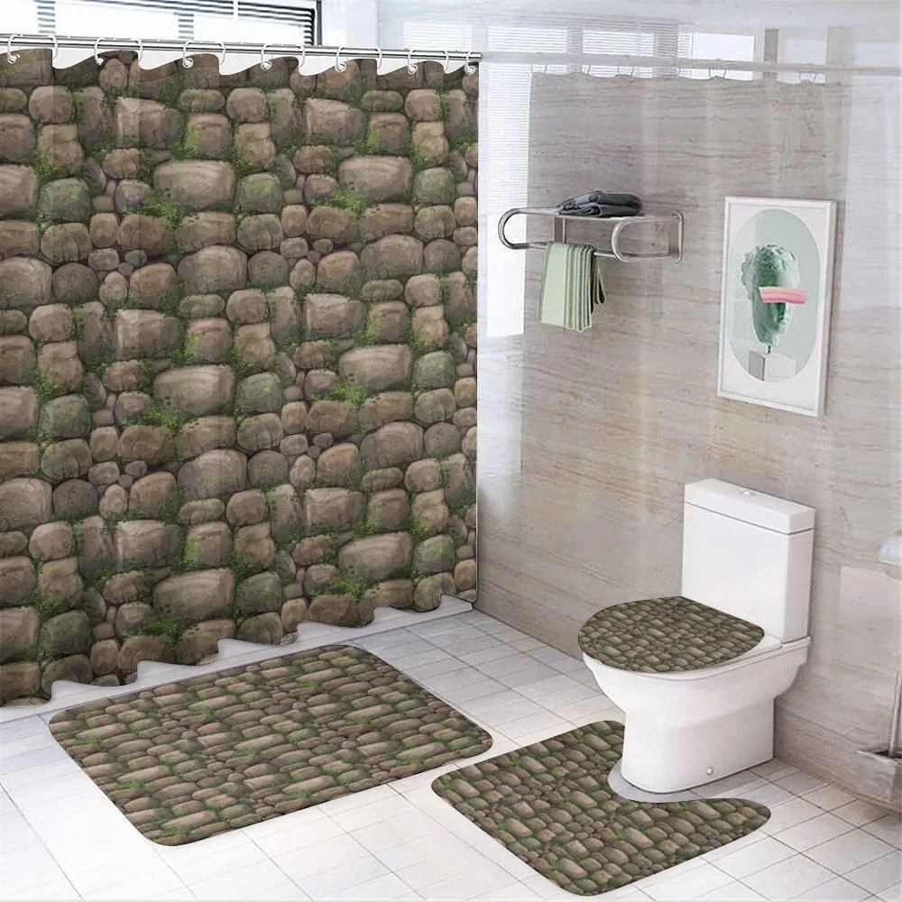 Stones Covered with Moss — 4-Piece Bathroom Set preview