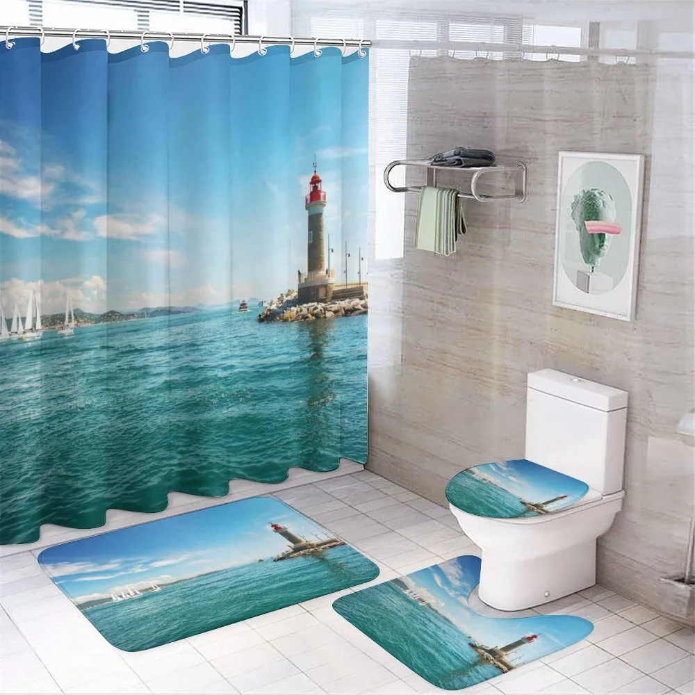 Sunny Day by the Sea — 4-Piece Bathroom Set preview