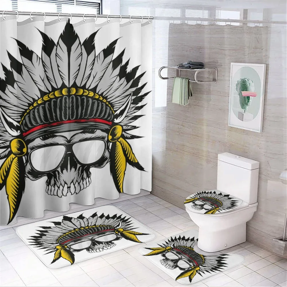 Tribe Leader Feather Head — 4-Piece Bathroom Set preview