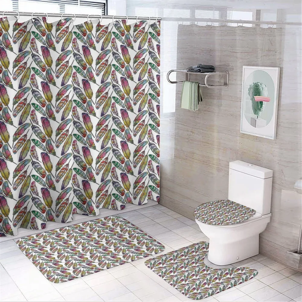 Boho Vivid Contrast — 4-Piece Bathroom Set preview