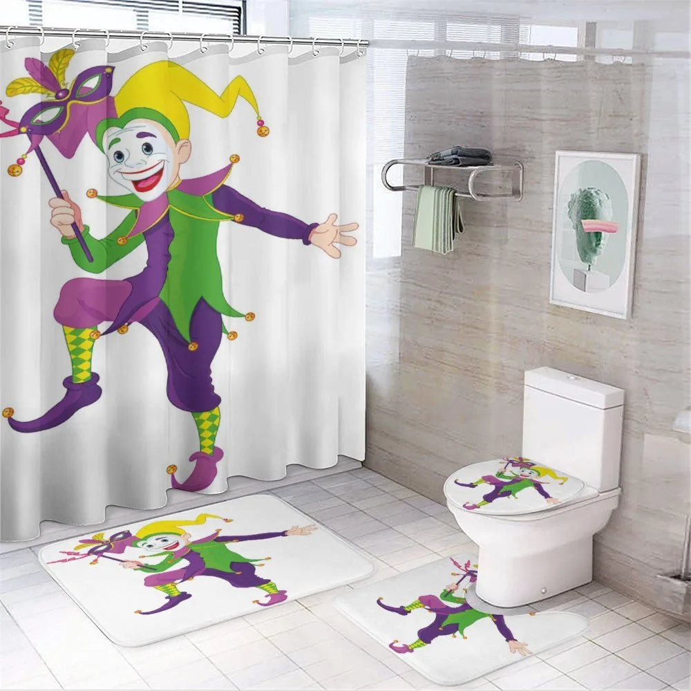 Cartoon Jester — 4-Piece Bathroom Set preview