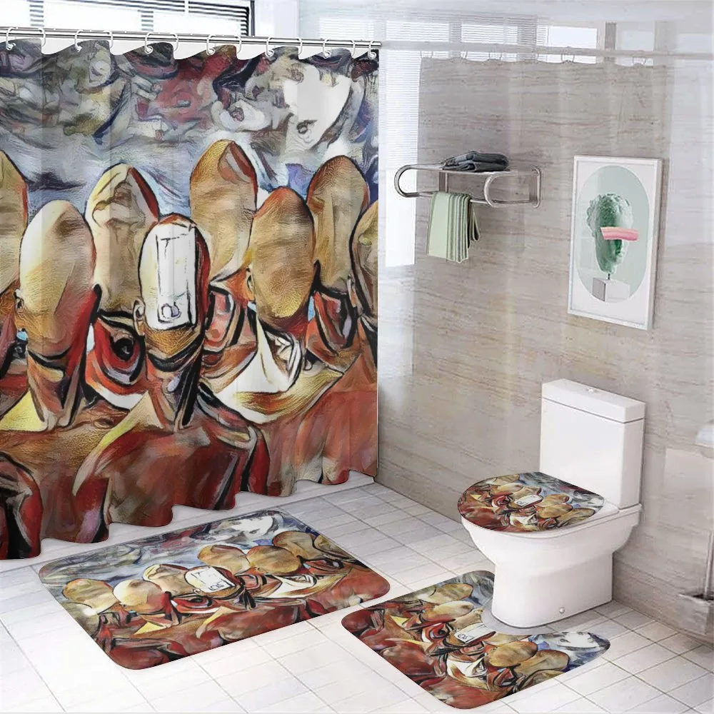 Faceless Men Art — 4-Piece Bathroom Set preview