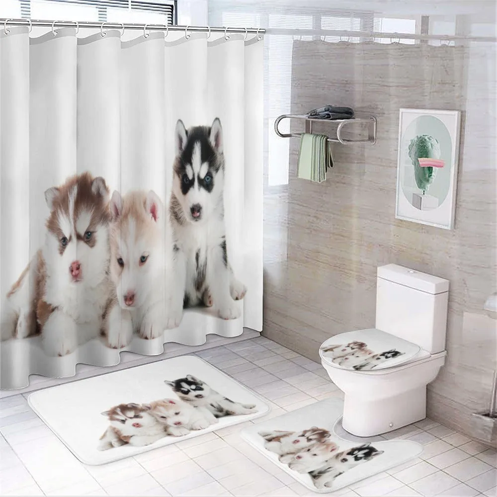 Puppy Friends — 4-Piece Bathroom Set preview