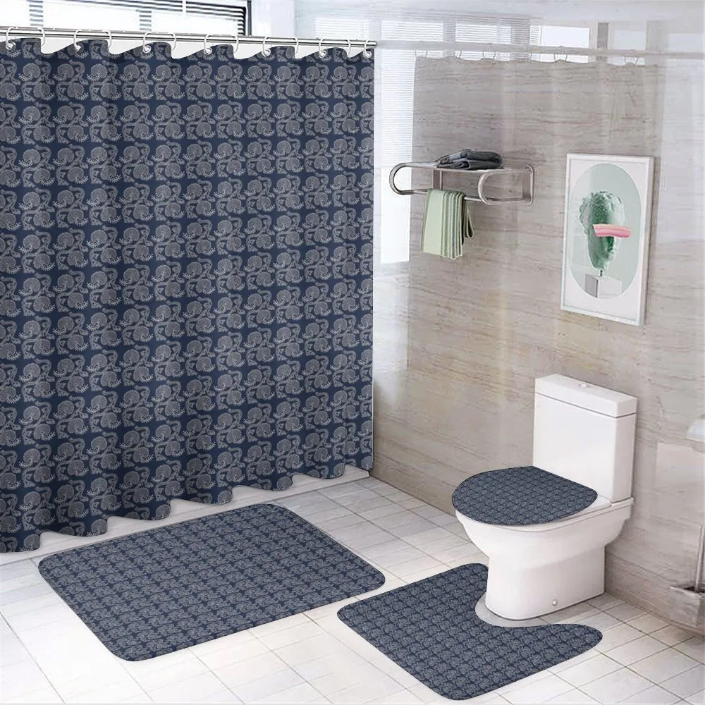 Russian Floral Dots — 4-Piece Bathroom Set preview
