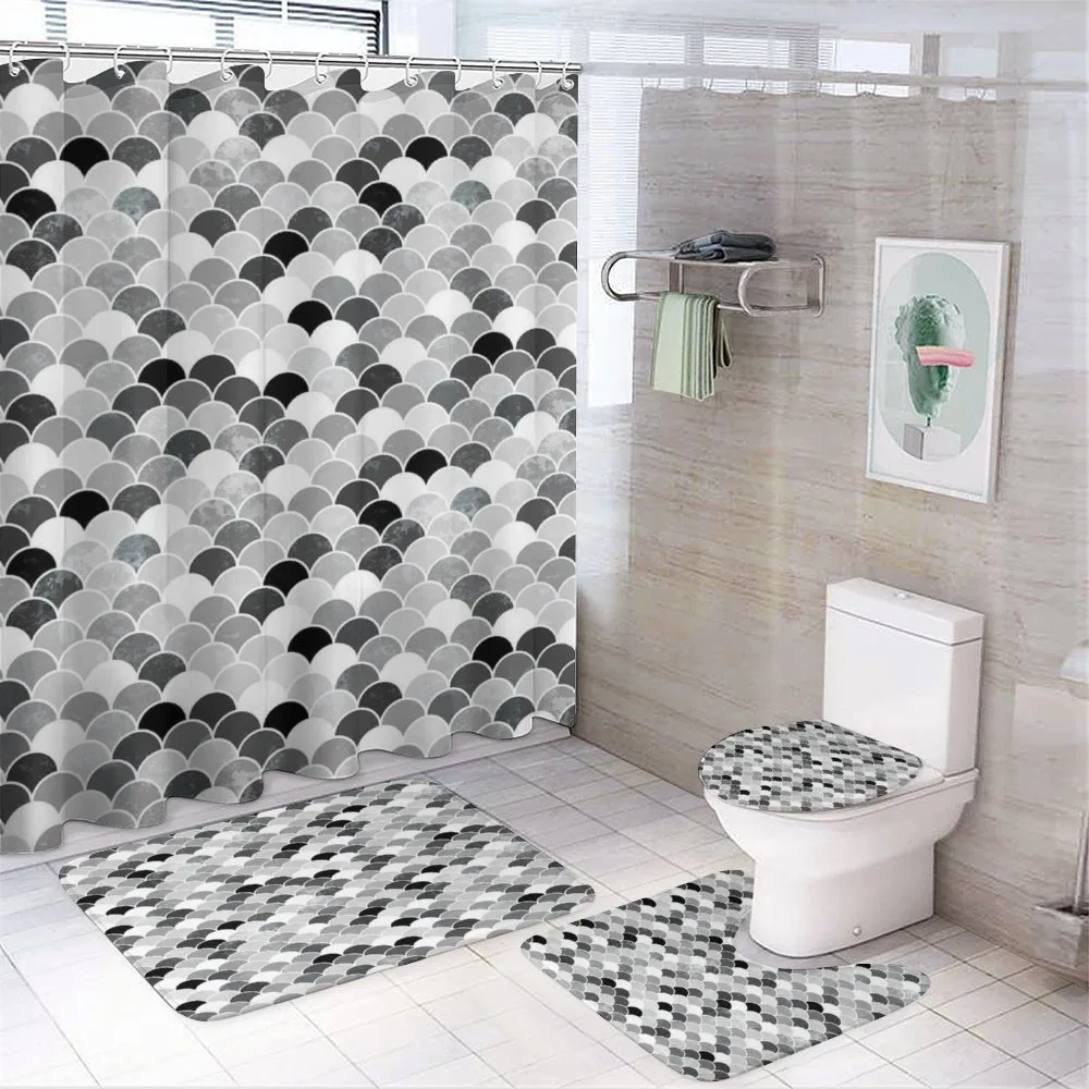 Squama Motif and Scales — 4-Piece Bathroom Set preview