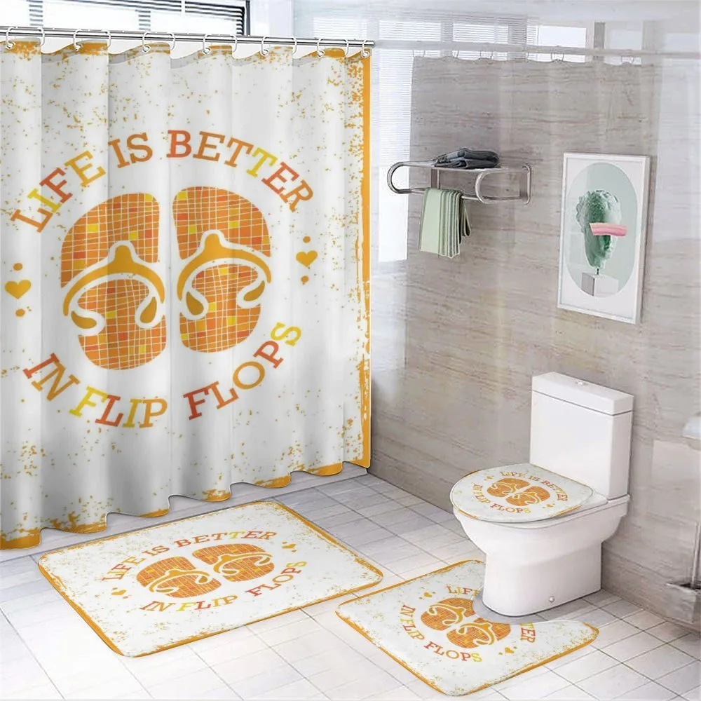 Stained Grungy Motif — 4-Piece Bathroom Set preview