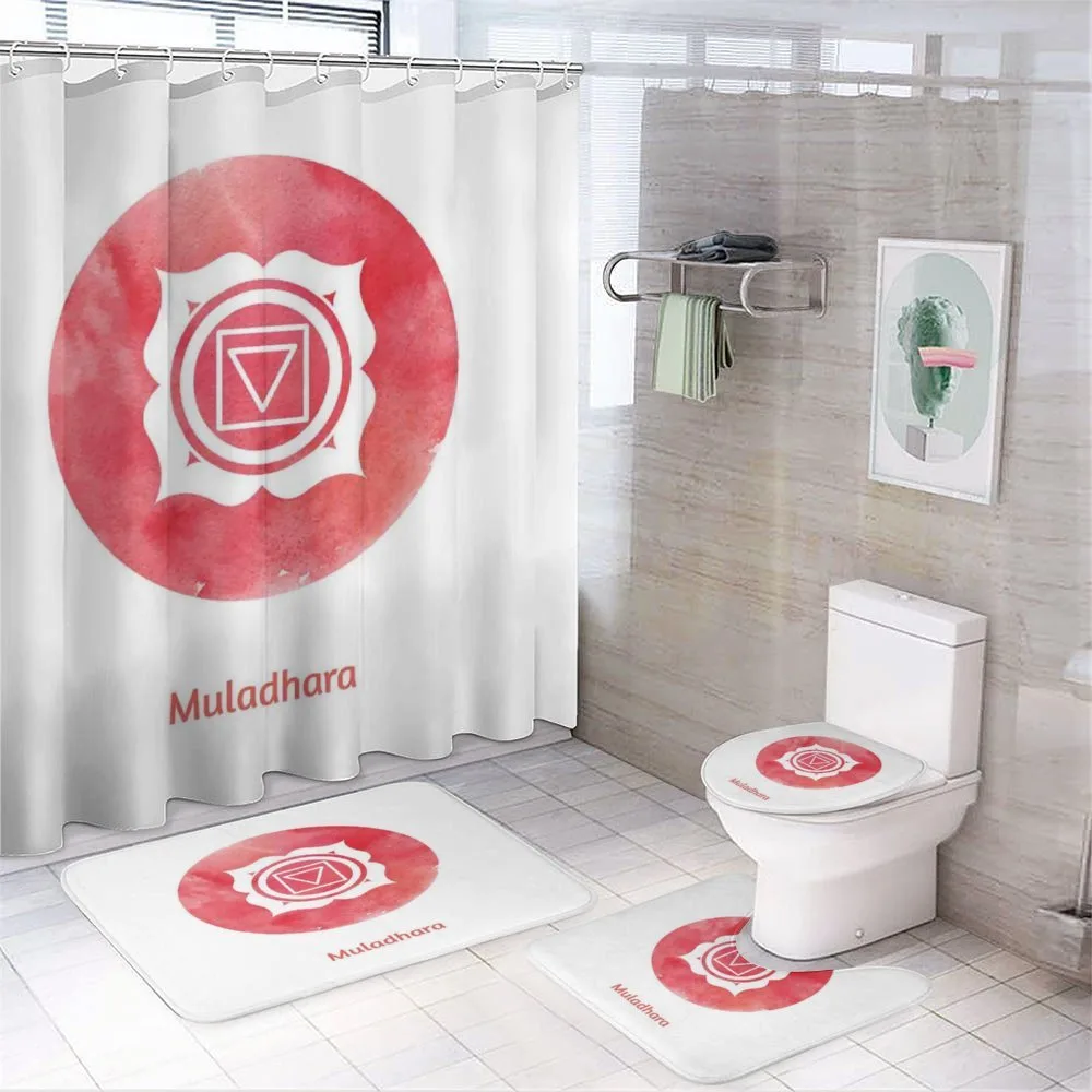 Watercolor Chakra — 4-Piece Bathroom Set preview