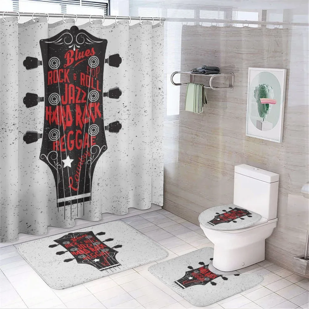 Blues Pop Hard Rock — 4-Piece Bathroom Set preview