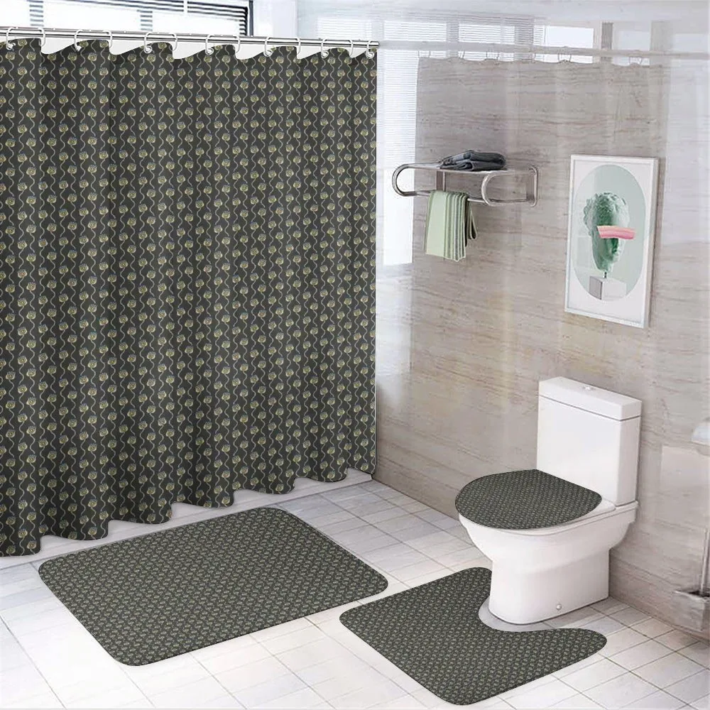 Doodle Spring Blooms — 4-Piece Bathroom Set preview
