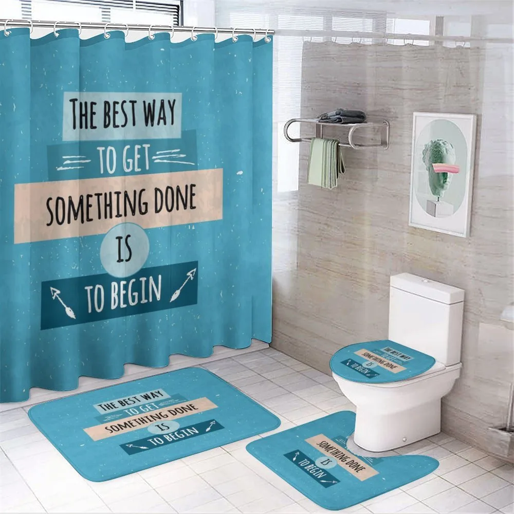 Philosophical Message — 4-Piece Bathroom Set preview