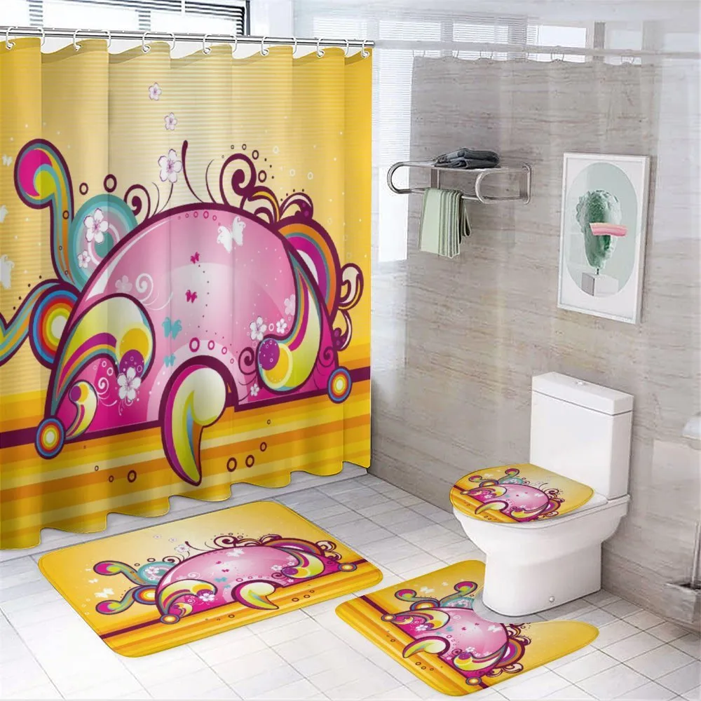 Spiral Vibrant Shapes Line — 4-Piece Bathroom Set preview