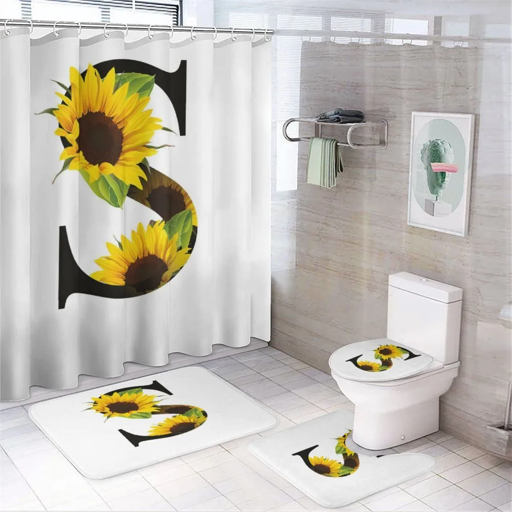 Sunflower Art Design — 4-Piece Bathroom Set preview