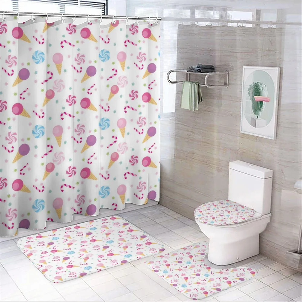 Sweets Ice Cream Candy — 4-Piece Bathroom Set preview