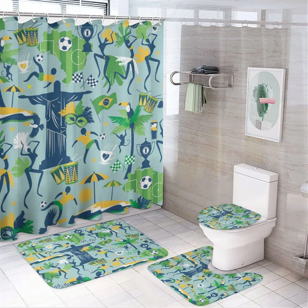 Theme of Brazil Cultural — 4-Piece Bathroom Set preview