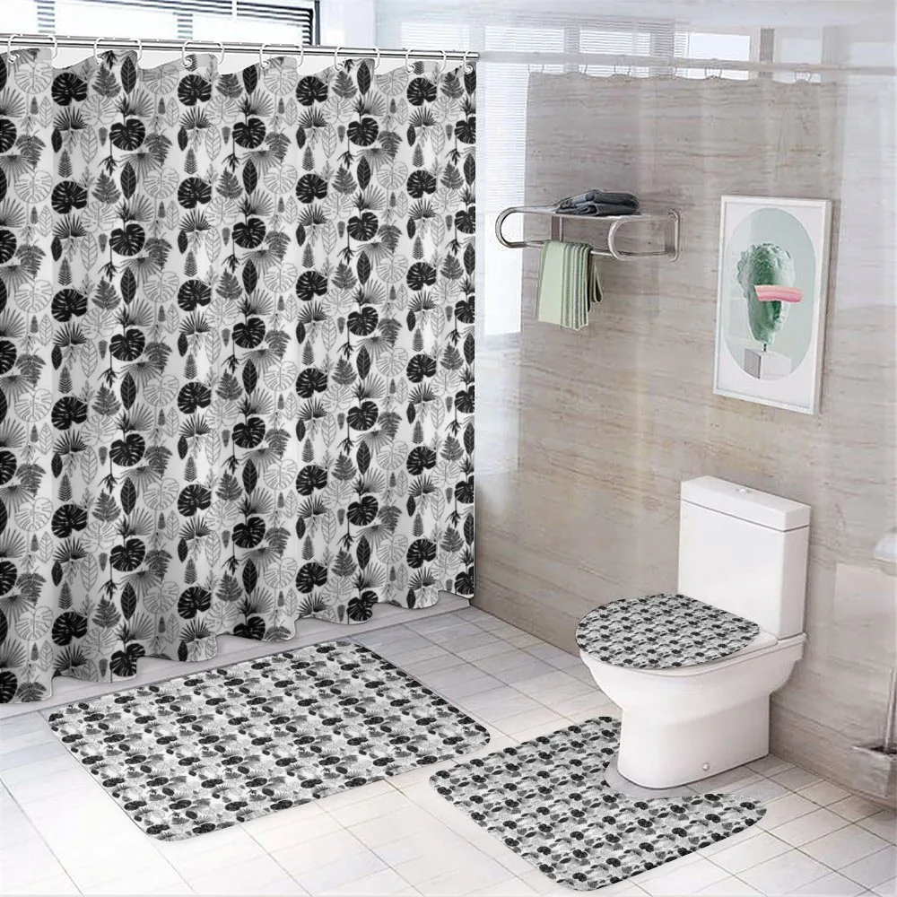 Tropic Leaf Foliage — 4-Piece Bathroom Set preview