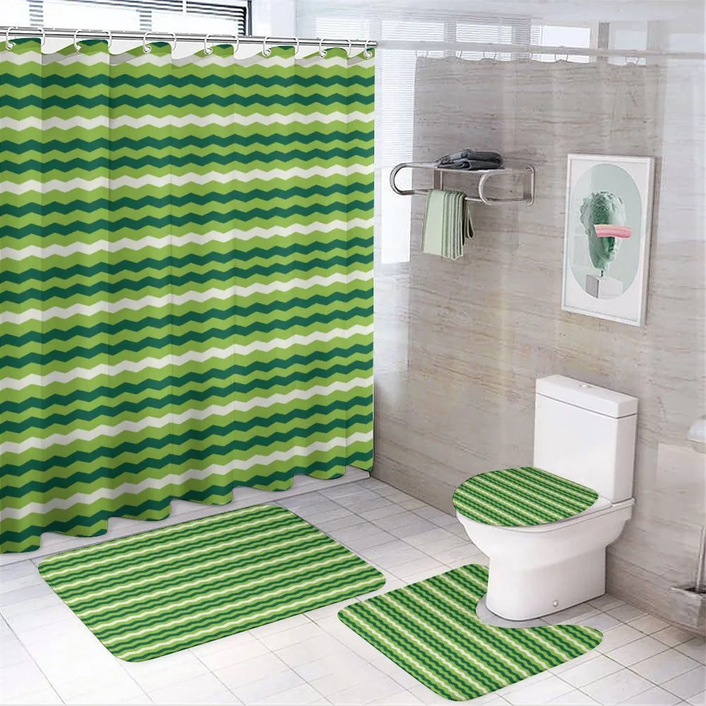 Wavy Lines Irish Cultural — 4-Piece Bathroom Set preview