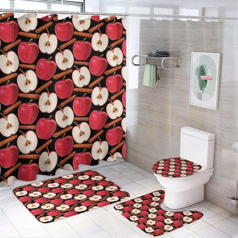 Cinnamon Sticks Fruits — 4-Piece Bathroom Set preview