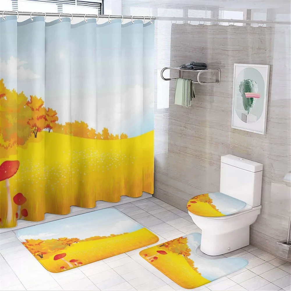Fall Landscape Meadow — 4-Piece Bathroom Set preview