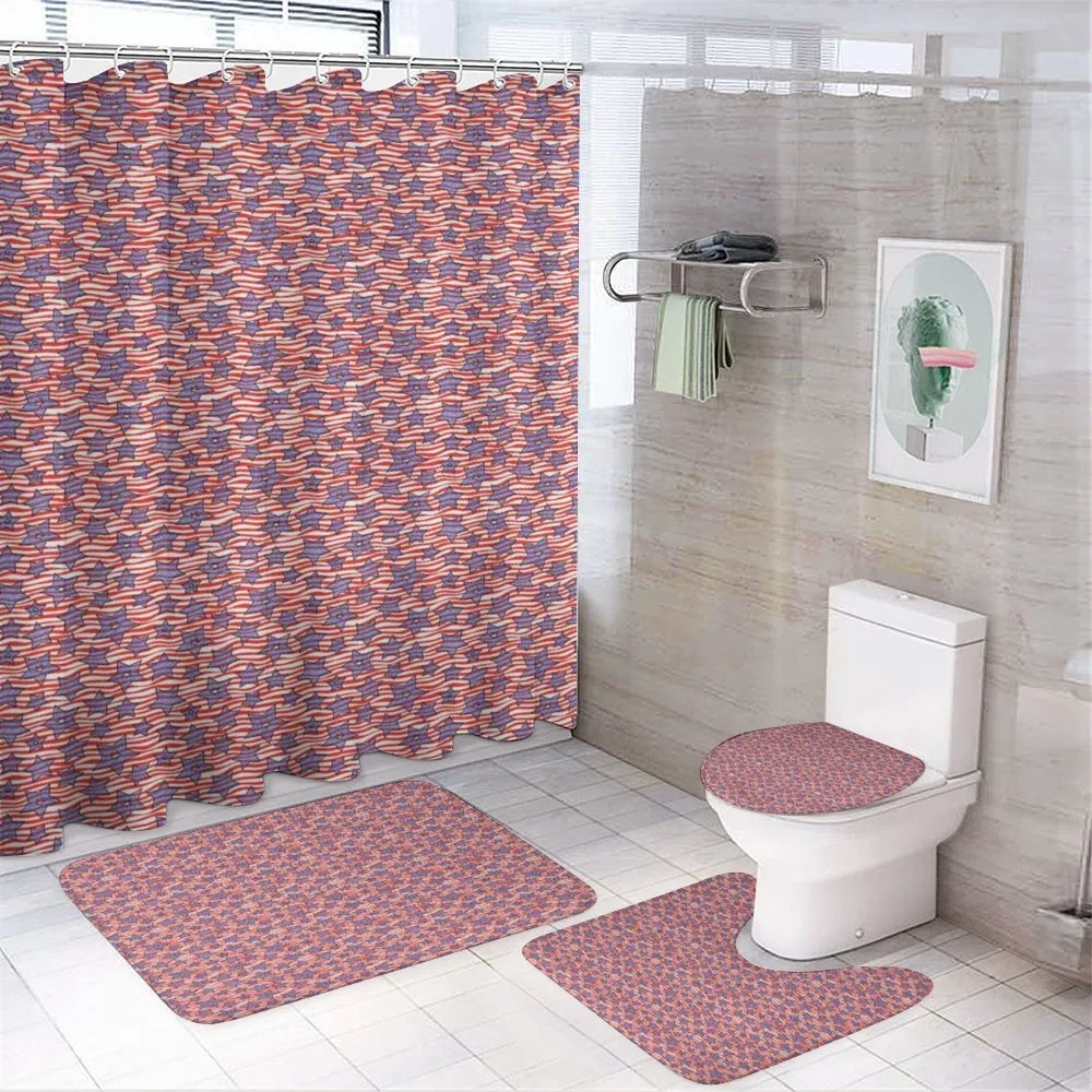 Flag of America — 4-Piece Bathroom Set preview