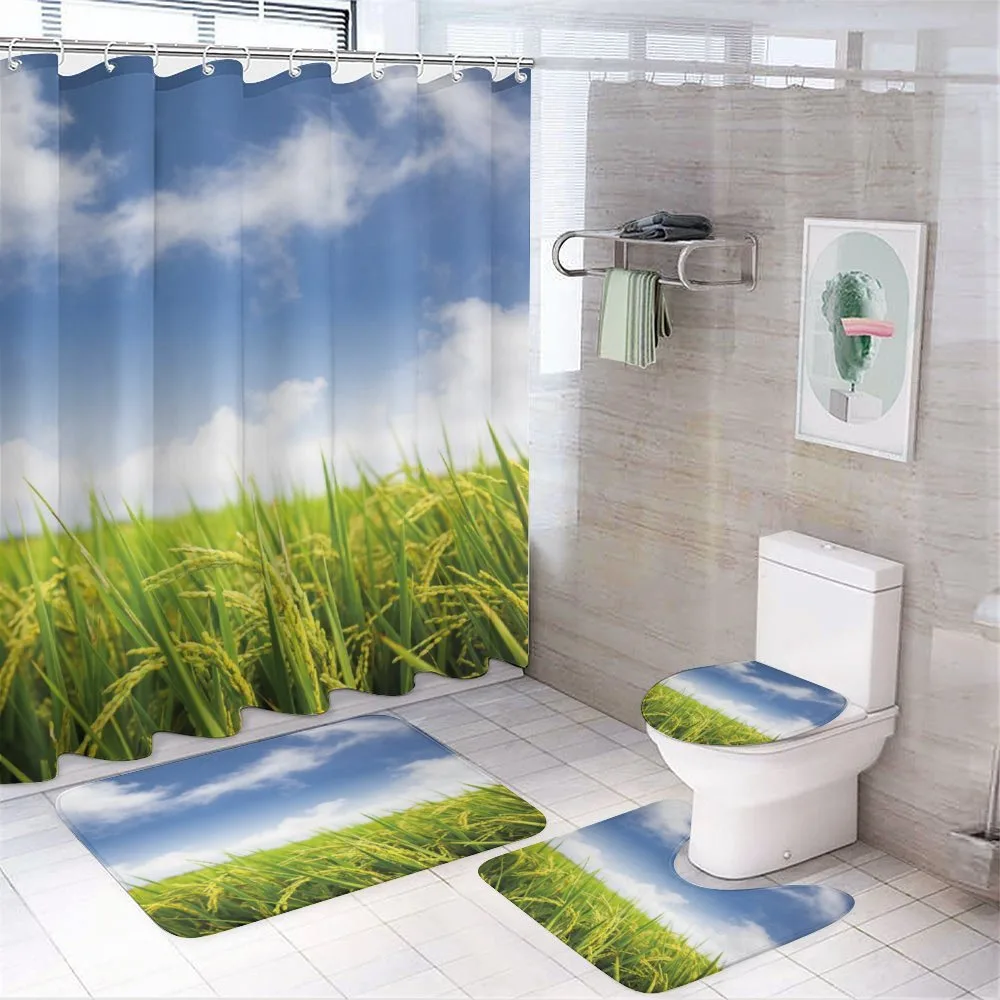 Paddy Rice Field — 4-Piece Bathroom Set preview