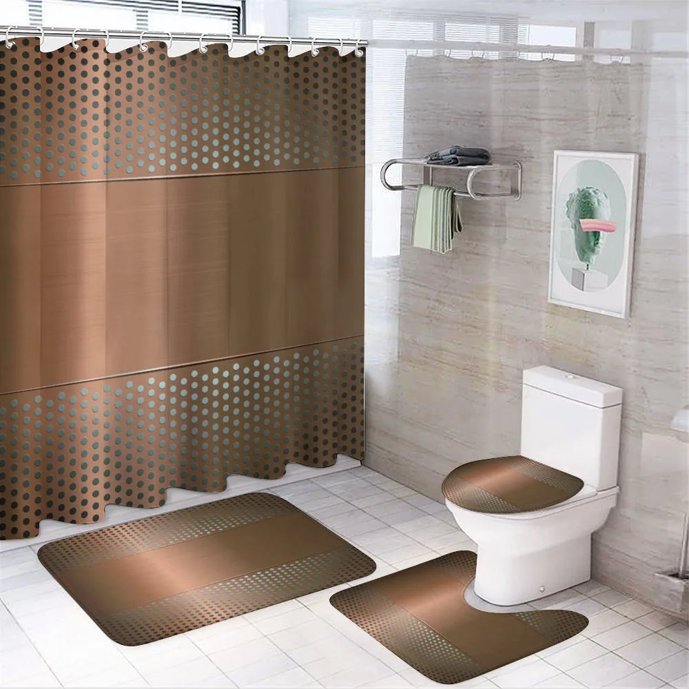 Perforated Grid — 4-Piece Bathroom Set preview