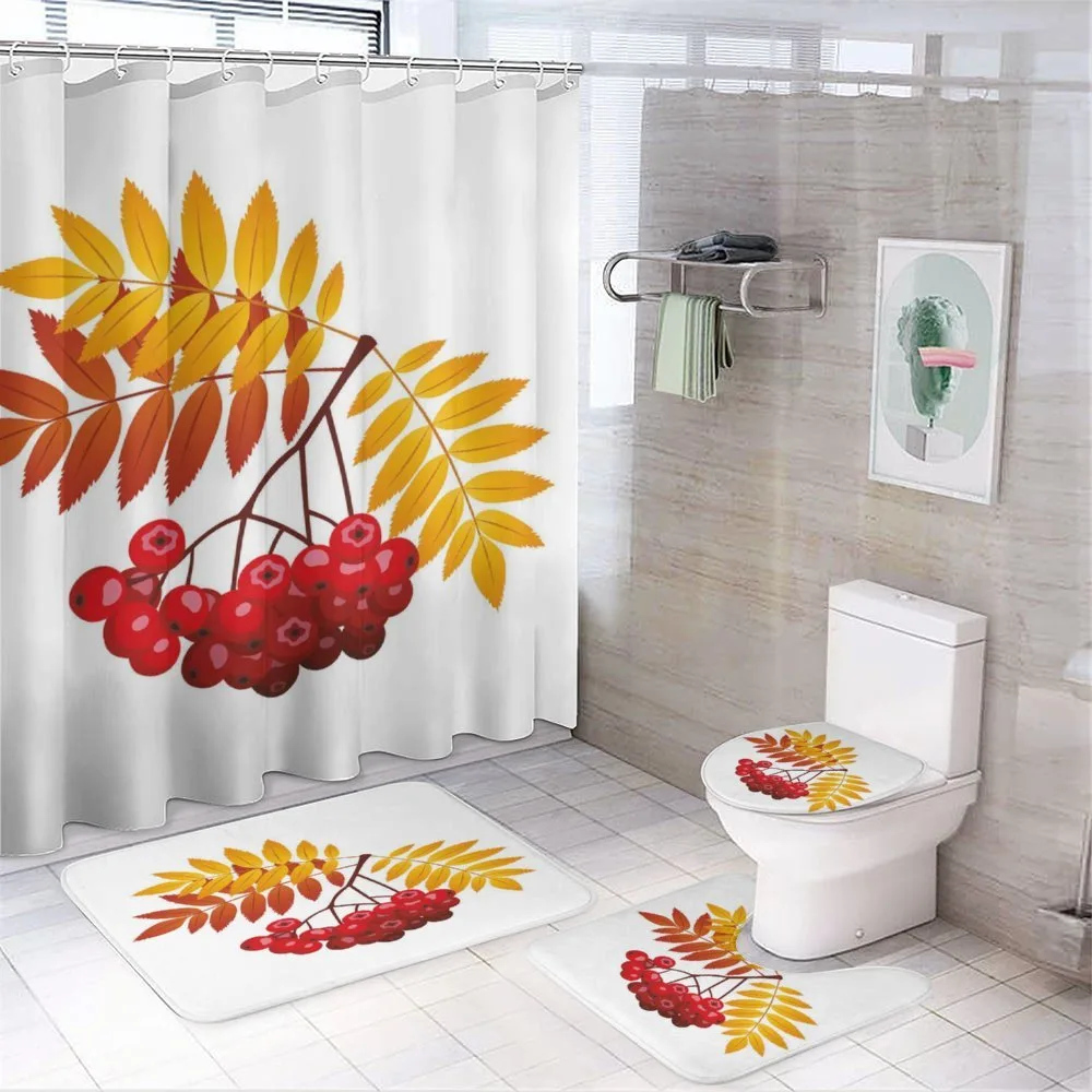 Rural Berries in Fall — 4-Piece Bathroom Set preview