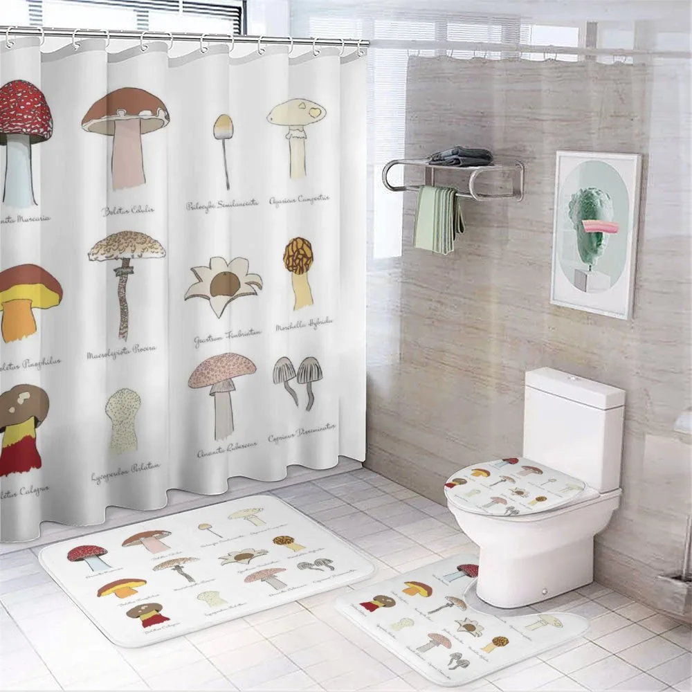 Blusher Boletus Sketch — 4-Piece Bathroom Set preview