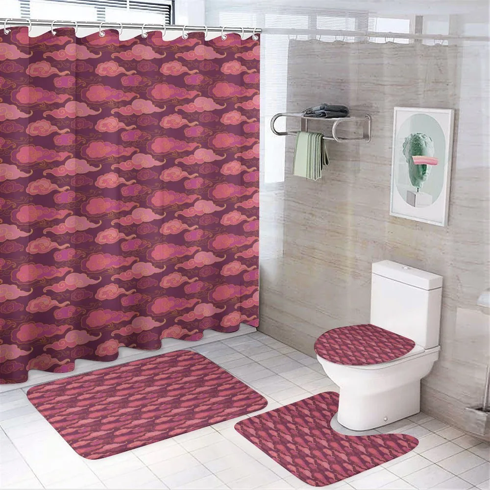 Clouds in the Sky Design — 4-Piece Bathroom Set preview