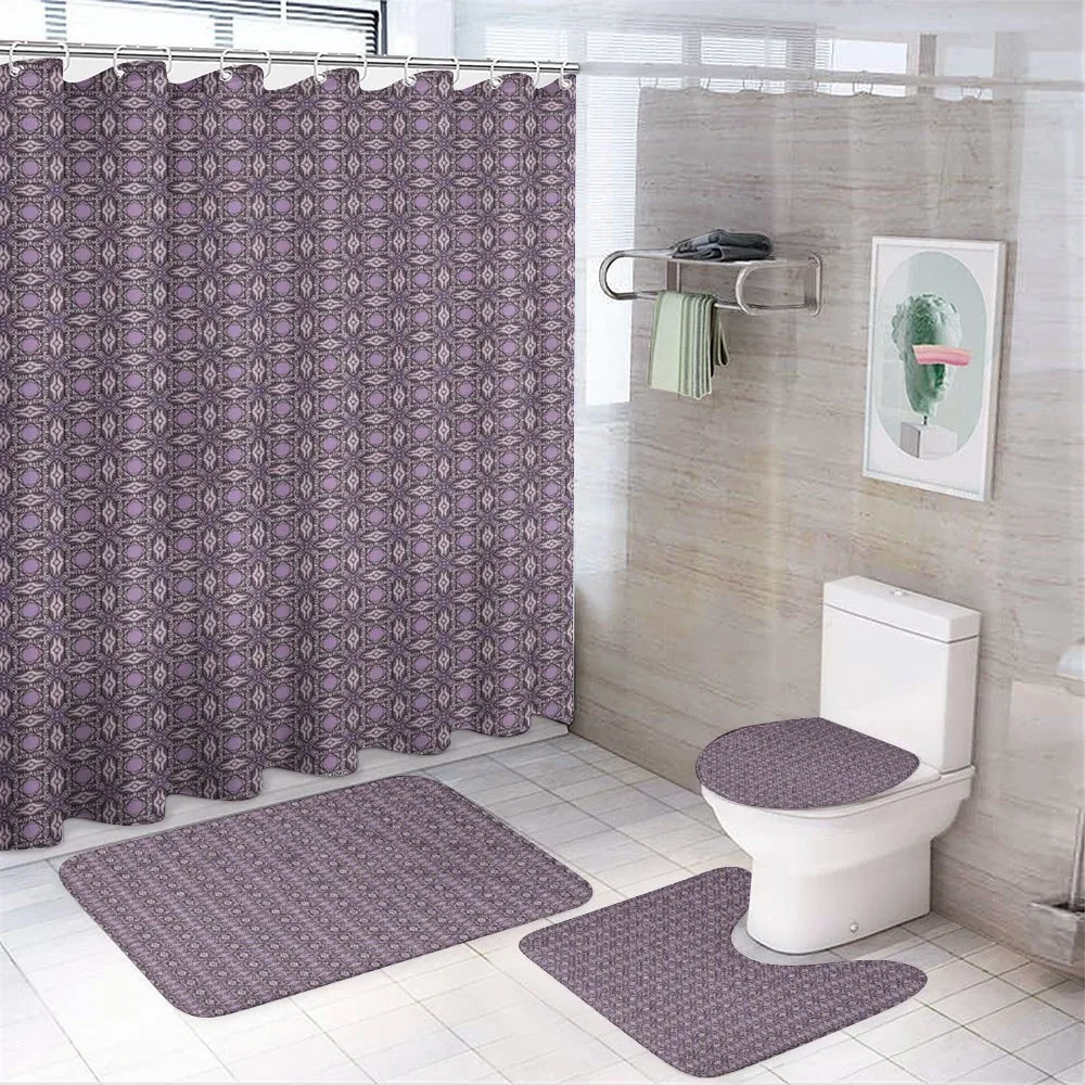 Curvy Edged Squares — 4-Piece Bathroom Set preview