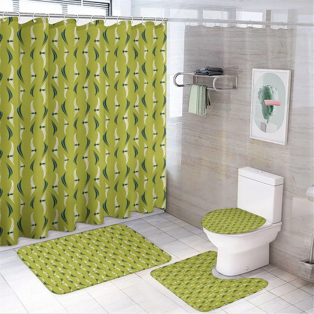 Native Style Stripes Doodle — 4-Piece Bathroom Set preview