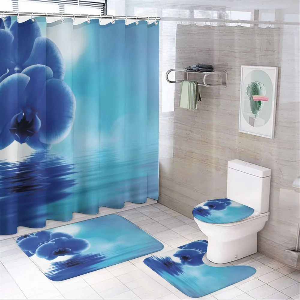Orchid Floral Design — 4-Piece Bathroom Set preview