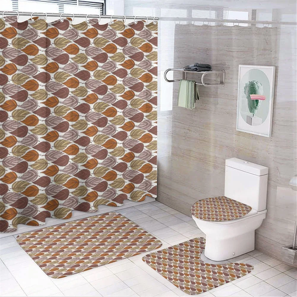 Ornate Leaves — 4-Piece Bathroom Set preview