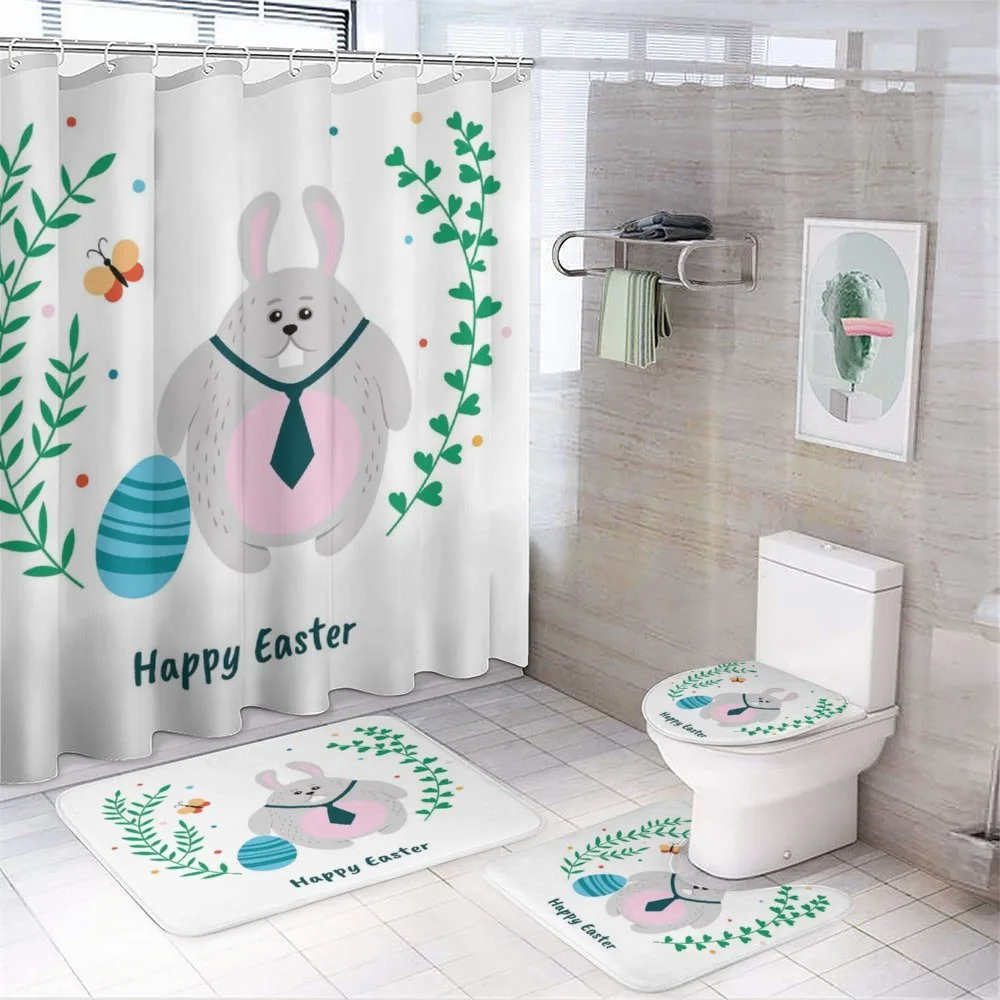 Rabbit with Tie — 4-Piece Bathroom Set preview