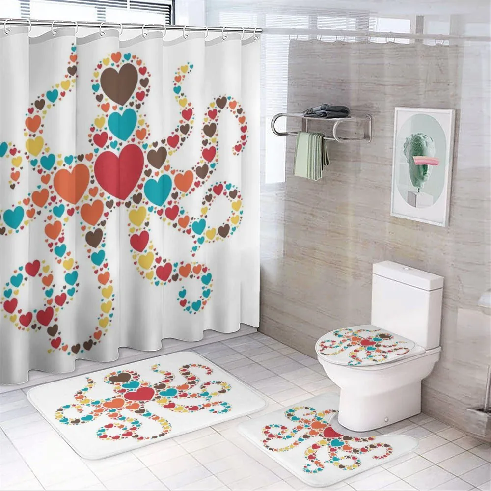 Shape with Hearts Love — 4-Piece Bathroom Set preview
