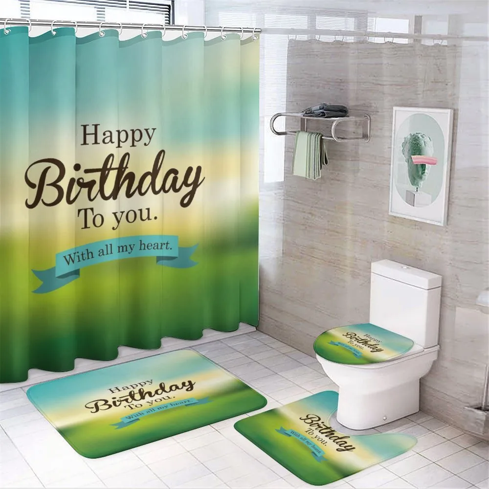 Sincere Greeting Blur — 4-Piece Bathroom Set preview