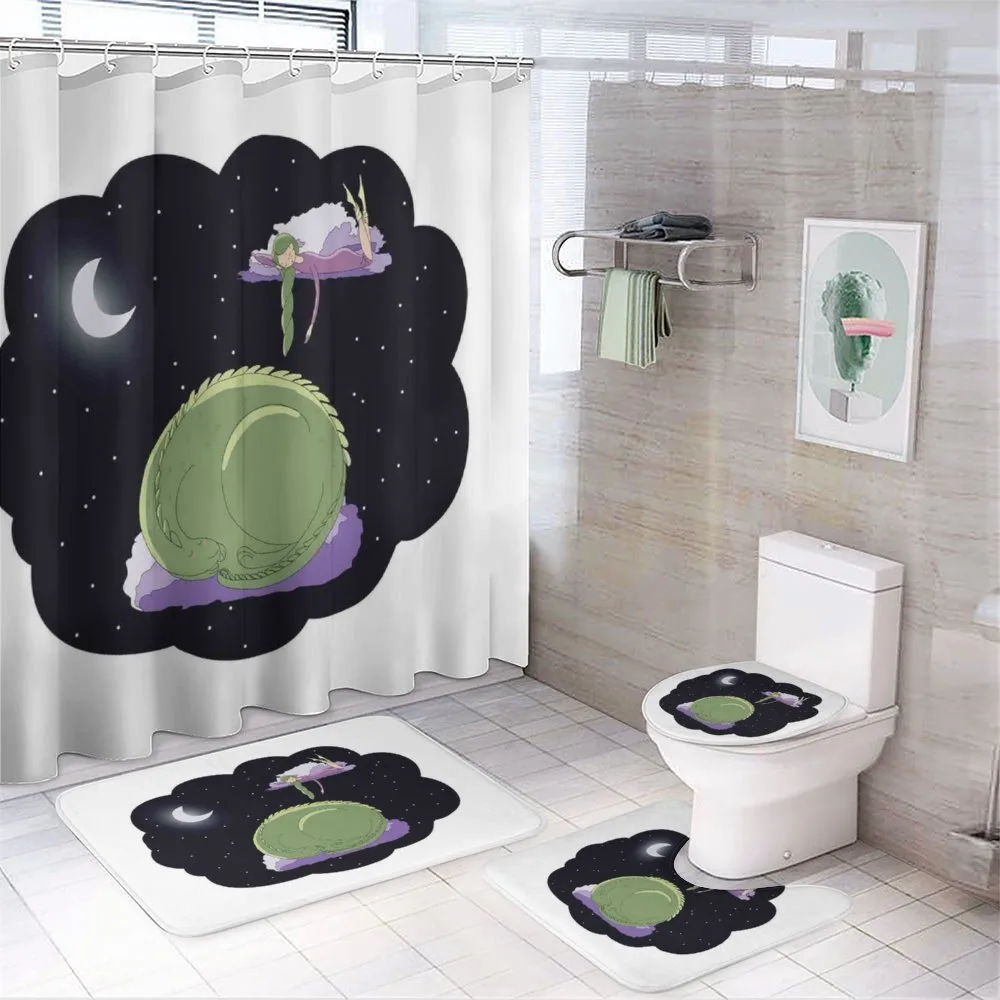 Sleeping Kid Dragon — 4-Piece Bathroom Set preview