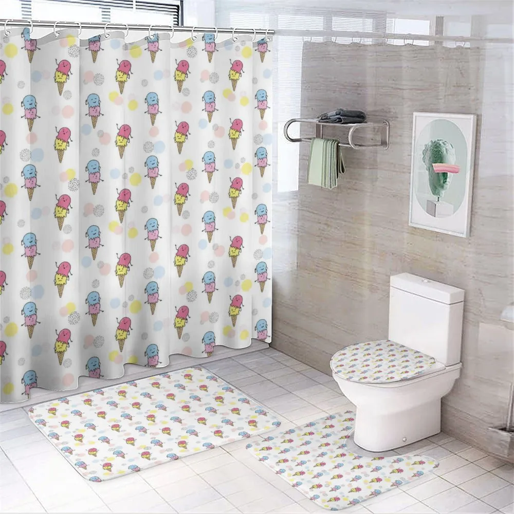 Cartoon Funny Mascots — 4-Piece Bathroom Set preview