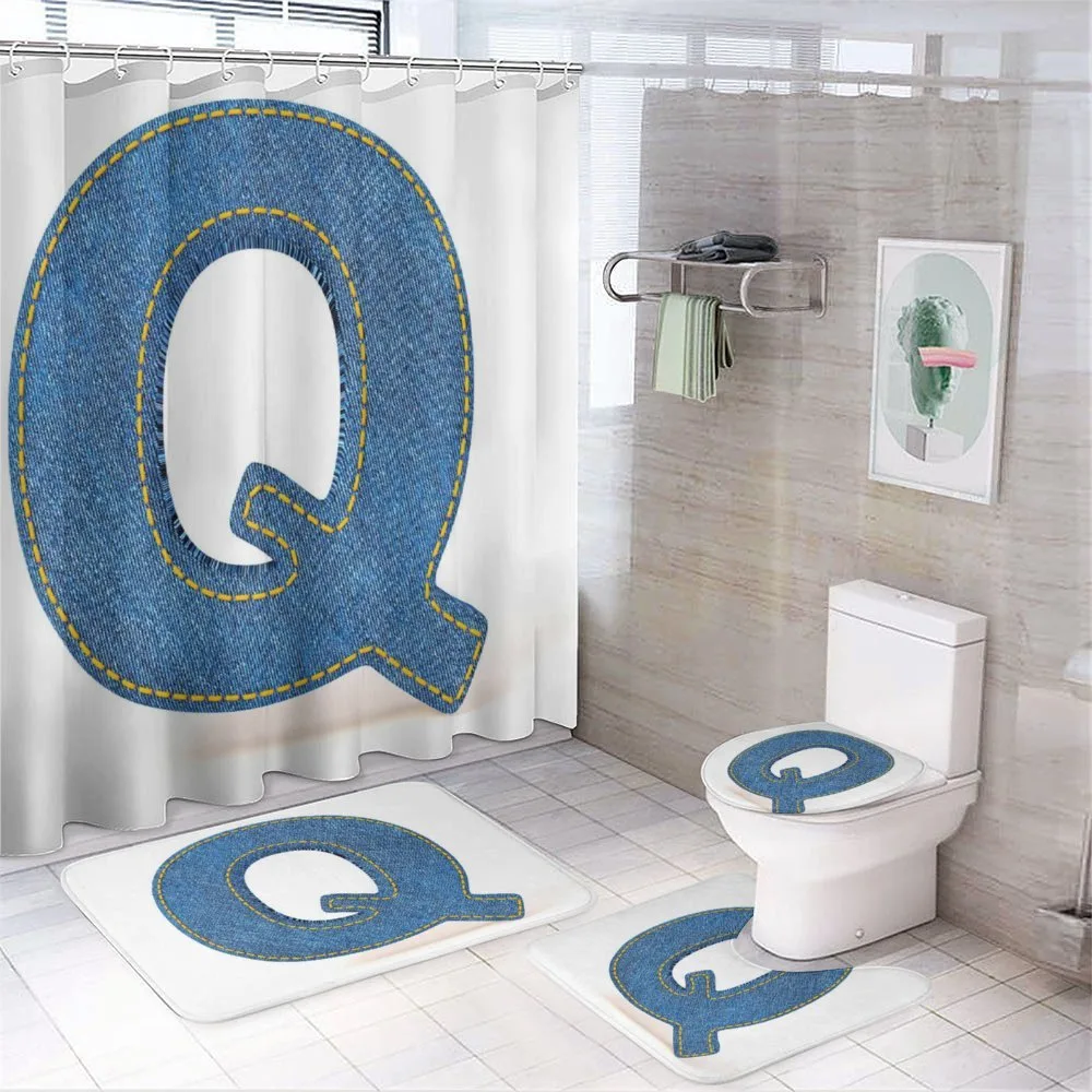 Conceptual Denim Font 4-Piece Bathroom Set product video