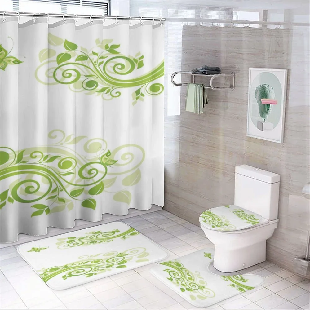Floral Design — 4-Piece Bathroom Set preview