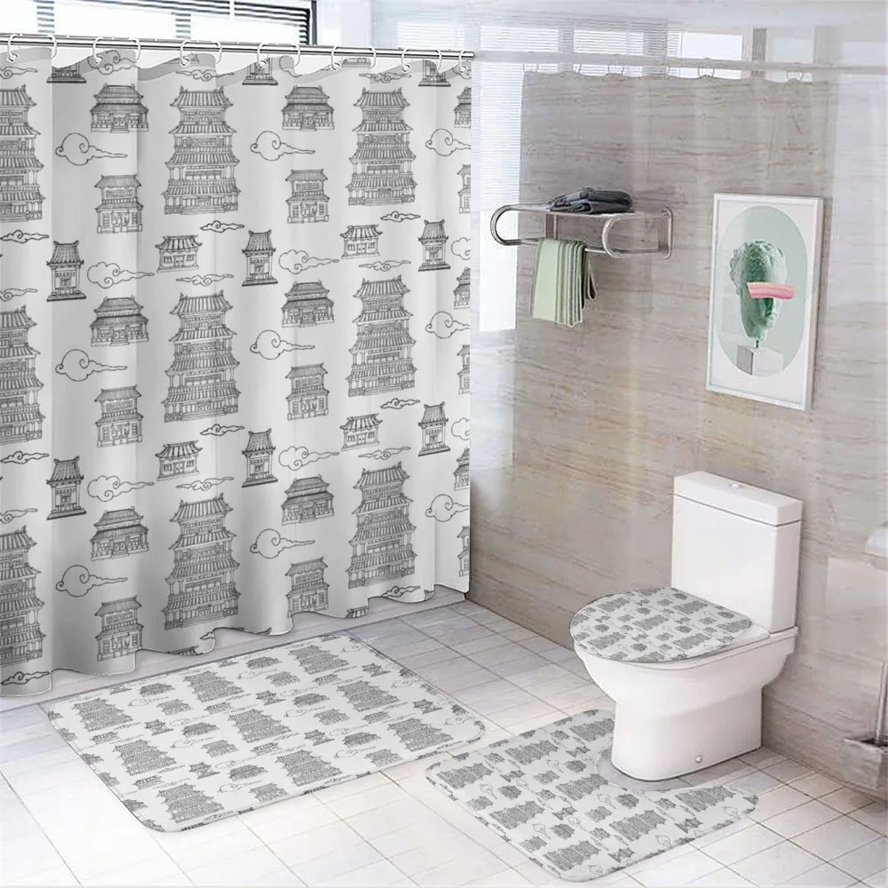 Pagodas — 4-Piece Bathroom Set preview