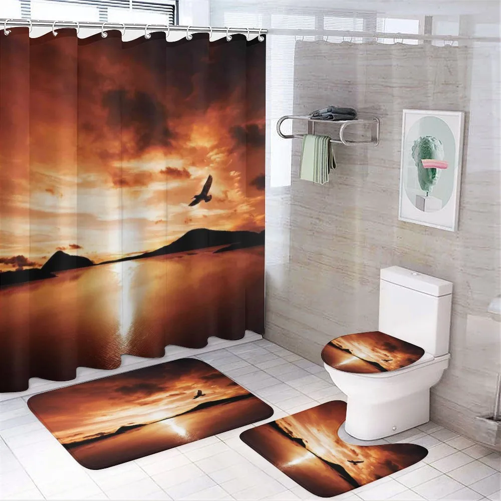 Sunset SeMountain Wings — 4-Piece Bathroom Set preview