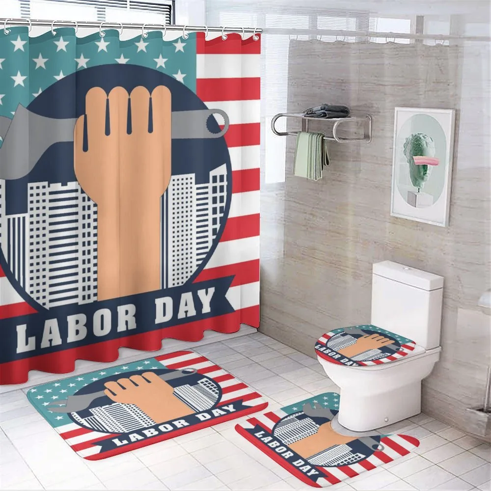 Hand Holding Wrench — 4-Piece Bathroom Set preview